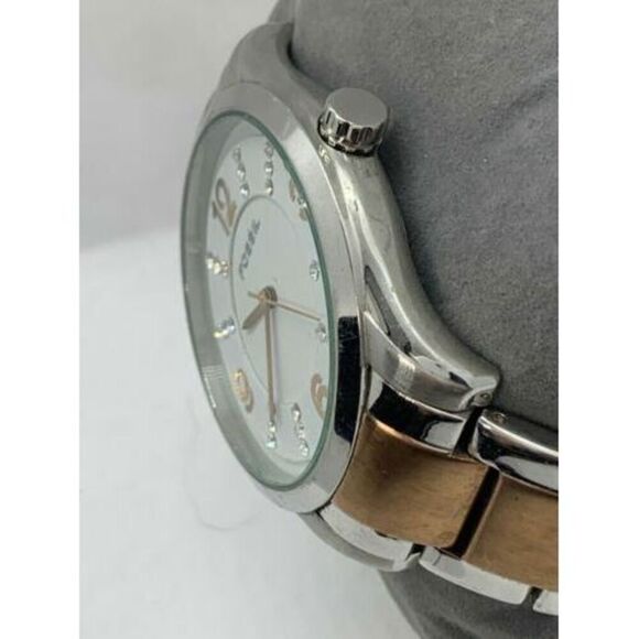 Fossil ES2081 Women's Watch Stainless Steel Analog Rose Gold Silver 38mm D709 - Picture 3 of 9